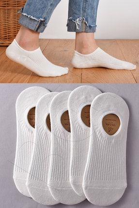 Unisex 5 Çift Renkli Babet Çorap
