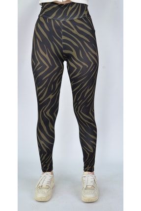 QWERBAM Leopar Kadın Tayt Push Up Egzersiz Tayt Femme Yüksek Bel Leopar Tayt  Elastik Spor Giyim Tayt 3 Renk Koşu (Renk: Gri Yılan Beden: Small) :  : Moda