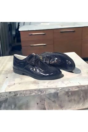 Lacivert Rugan Klasik Erkek Çocuk Ayakkabısı