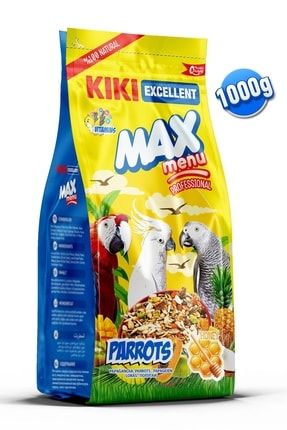 Kuş Max Menu Parrots Papağan Yemi 1000 Gr. Kb309
