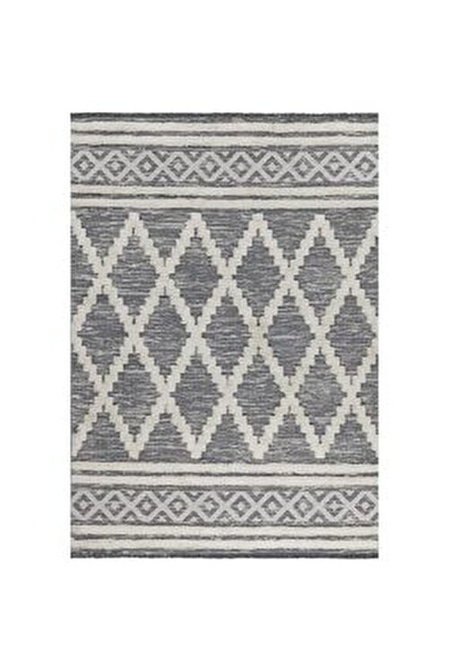 koza hali morocotton kilim 22297a 150x230 cm antrasit fiyati yorumlari trendyol