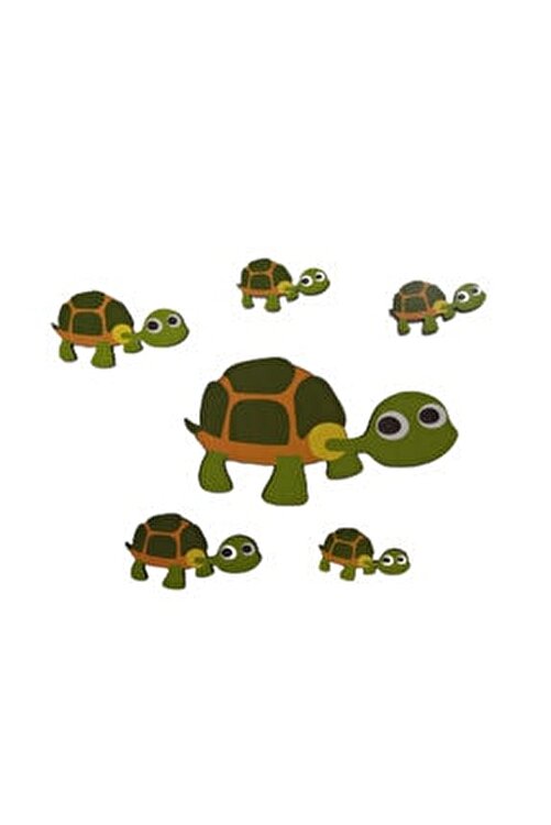 çocuklar için kaplumbağa şablonu