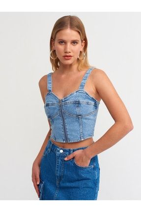 Denim overall sales crop top
