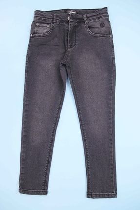 Likralı Belden Ayarlamalı Slim Fit Füme Erkek Çocuk Denim Jeans Kot Pantalon