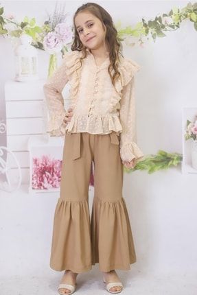 Kız Çocuk Ispanyol Paça Takım Elbise Flk126- (5-8 Yaş)