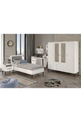 Trio White Xl Genç Odası(%100mdf)