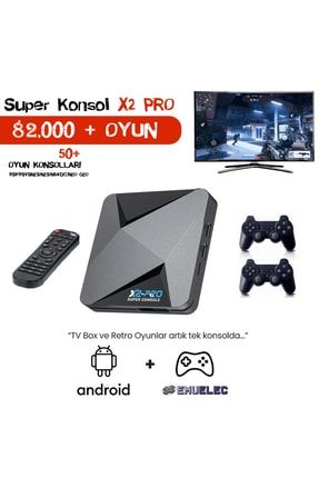 Super Konsol X2 Pro 64gb Çift Joystick 82.000+oyun 60+ Oyun Konsolu Psp/ps1/snes/nes/n64/dc