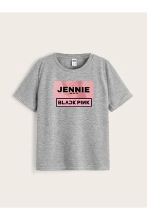 Black Pink Jennıe Baskılı Kız Çocuk T-shirt