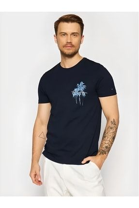 Tommy Hilfiger T shirt Palm Box Print Regular Fiyat Yorumlar