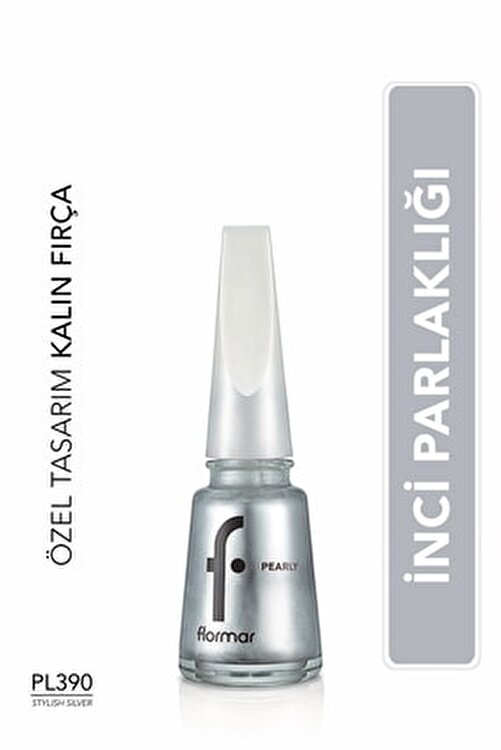 Sedefli Parlak Oje (GRİ) - Pearly Nail Enamel - Pl390 Stylish Silver - 8682536035538