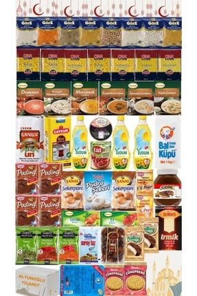 Ramazan Paketi Kumanya Yardım Erzak Gıda Kolisi Süper Mega Paket 52 Parça Ürün