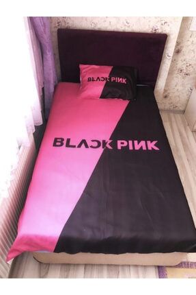 Kostebek K Pop Black Pink Logo Tek Kisilik Nevresim Takimi Fiyati Yorumlari Trendyol