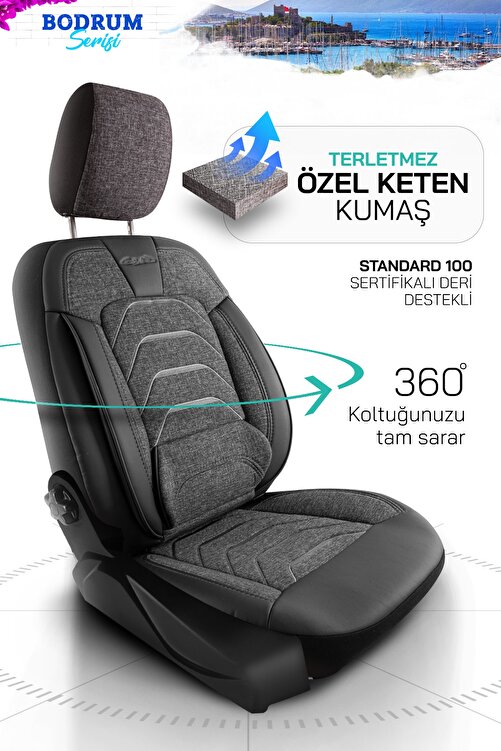 Deluxe Boss Terletmez Ozel Keten Bodrum Serisi Oto Koltuk Kilifi Fiyati Yorumlari Trendyol