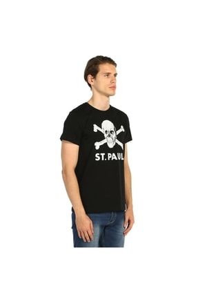 Bant Giyim St. Pauli Futbol Siyah Erkek T shirt Ti ort Fiyat Yorumlar Trendyol