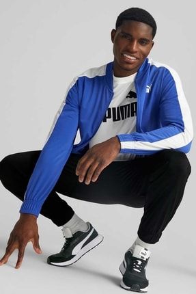 Royal blue puma sweatsuit top