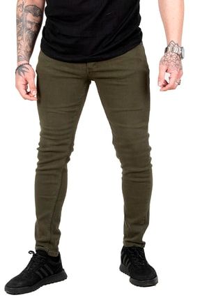 DeepSea Erkek Haki Skinny Dar Kesim Likral Yeni Sezon Kot Pantolon 2302436 Fiyat Yorumlar Trendyol
