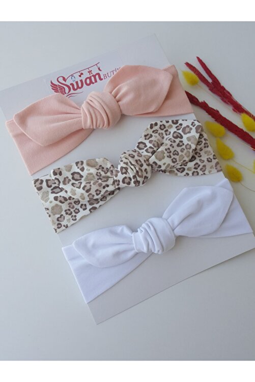 Swan Butik Kiz Cocuk Bebek Bandana Toka Seti 3 Lu Pudra Pembe Beyaz Leopar Fiyati Yorumlari Trendyol