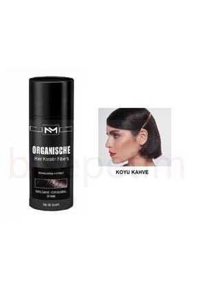 Keratin Tozo Organische Hair Building Fibers Toppik Koyu Kahve Saç Tozu 50 gr