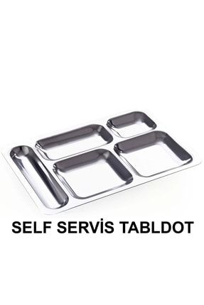 Tabldot Paslanmaz Çelik Self Servis 5 Bölmeli Faturalı Garantili
