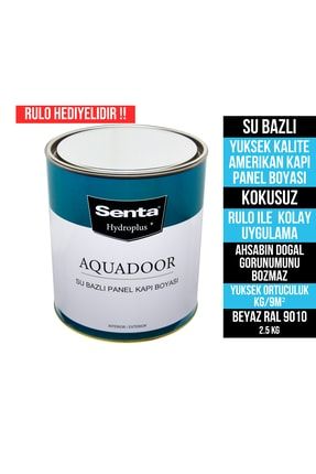Senta Aquadoor Su Bazlı Kokusuz Premium Kapı Panel Boyası 2.5 Kg (rulo Hedıyelıdır )