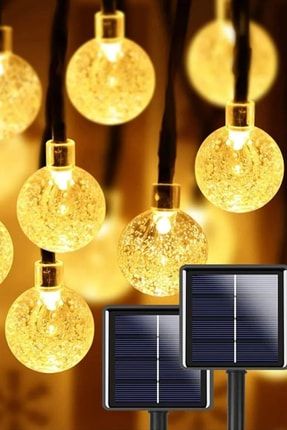 50 Led 7 Metre Sarı Güneş Enerjili Led Işık Solar Bahçe Teras Balkon Ağaç Lambası Aydınlatması MDLMSGEKFEKASL