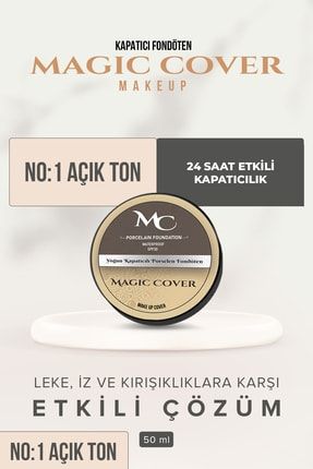 Magic Cover Fondöten - Açık Ton | No 1