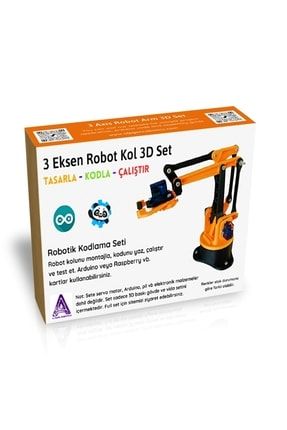 Dıy Arduino 3 Eksen Robot Kol 3d Parça Seti (ELEKTRONİKSİZ)