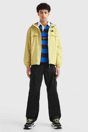 Tommy hilfiger black and yellow jacket discount