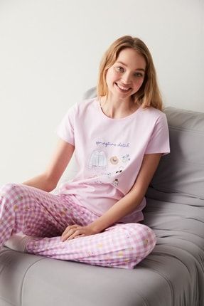 Pantalón tipo pijama - Prêt-à-Porter 1AATJB