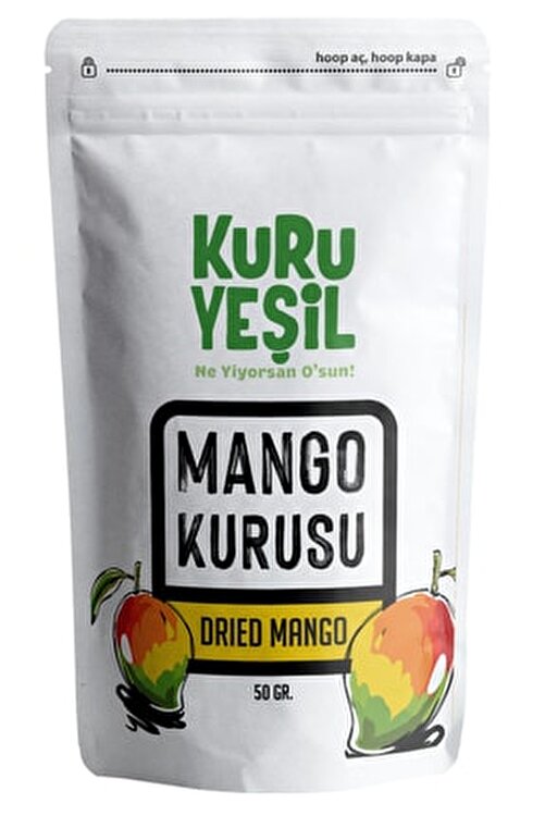Şeker Ilavesiz Mango Kurusu 50 gr | Kuru Meyve | Kurutulmuş Mango | Meyve Kurusu