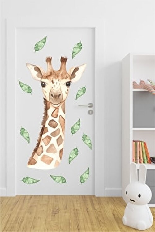 bebek pembe zürafa baskı