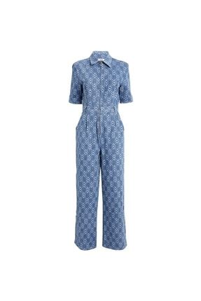 SANDRO Denim Logo Jumpsuit Fiyat Yorumlar Trendyol