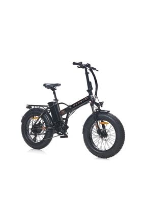 Voniq 20 Jant 42 Folding Fat Bike Elektrikli Bisiklet Siyah