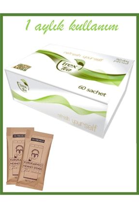 Trexta Trex Tea Karışık Bitkisel Çay Detox Çayı 1 Aylı Kullanım (60Lı)