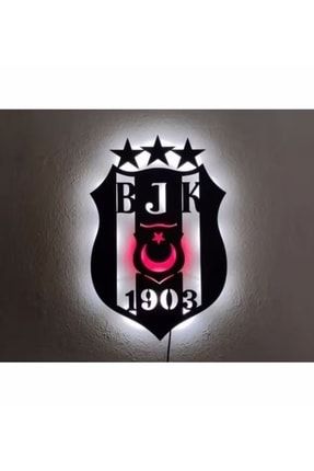 Beşiktaş Logo Led Işıklı Tablo Duvar Dekorasyon