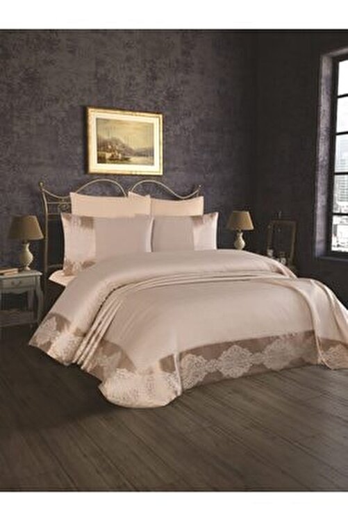 homeart krem sik elyafli astarli cift kisilik yatak ortusu fiyati yorumlari trendyol