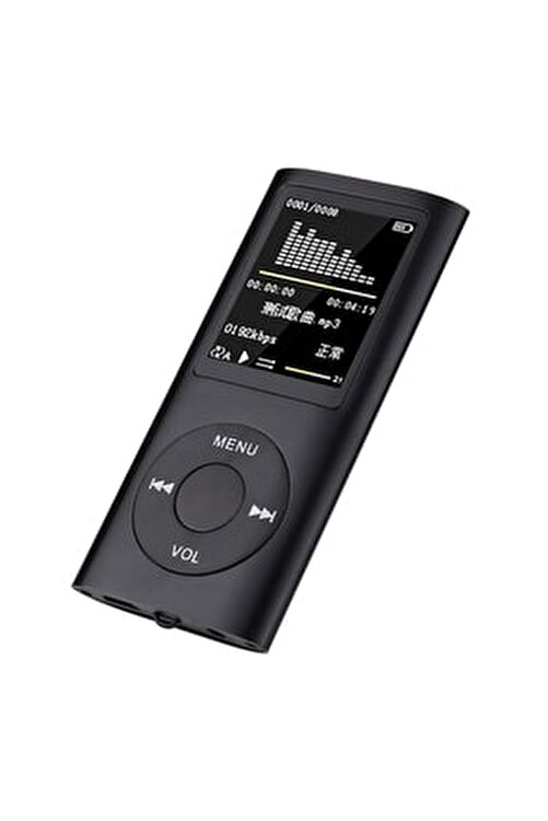 8 Gb Ekranlı Mp3 Çalar Fm Radyolu Mp4 Player Beyaz
