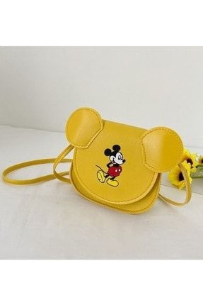 Mickey Mouse Figürlü Çocuk Deri Çanta 12cm AK1341