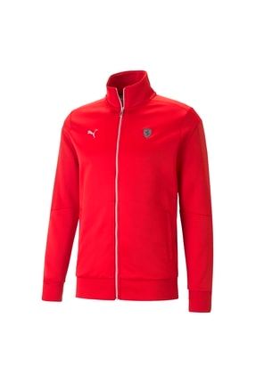 Puma Ferrari Style Mt7 Jacket Rosso K rm z Erkek unisex Fermuarl