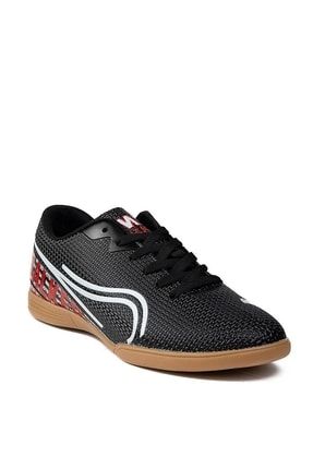 Unisex Siyah Voleybol Hentbol Futsal Salon Ayakkabısı Kaymaz Kauçuk Taban Pomem Parkur Ayakkabısı