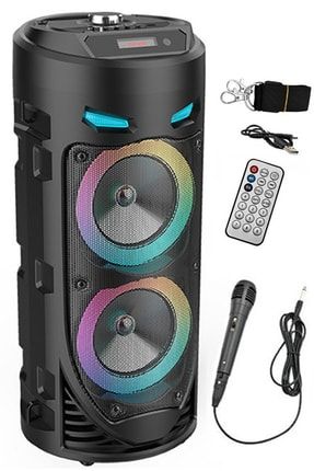 Bluetooth Parti Hoparlör 1175 Karaoke Mikrofonlu Uzaktan Kumandalı Ses Sistemi