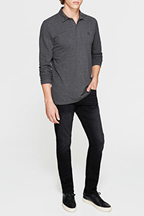 mavi erkek uzun kollu polo yaka sweatshirt 065129 26833 fiyati yorumlari trendyol