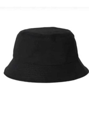 Şapka Unisex Siyah Bucket Balıkçı Şapka - Siyah