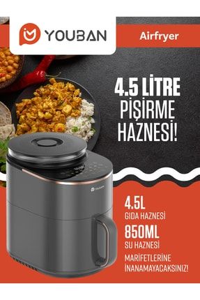 Youban Xiaomi Buharl Air Fryer 4.5l Frit z Fiyat Yorumlar
