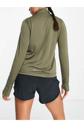 Nike khaki half zip women's 2025