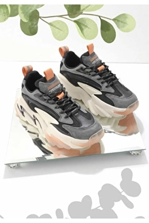 Claw Siyah Renkli Kadın Memory Foam Air Bosth Yürüyüş Sneaker Spor Ayakkabısı ANIL AYAKKABI GM Claw