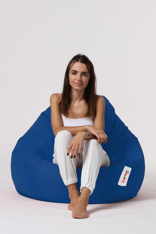 Earmut Premium Xxl Armut Koltuk Mavi Fiyati Yorumlari Trendyol