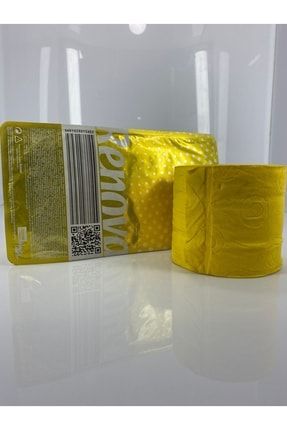 Renova Renkli Tuvalet Kağıdı Sarı 2'li Pvc Şeffaf