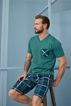 Şortlu Erkek Kısa Kol Pijama Takımı