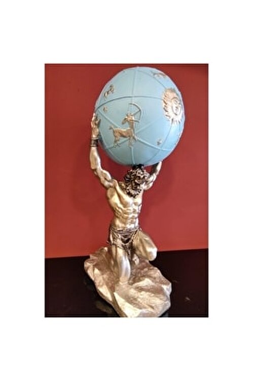 dünya çizimini tutan atlas